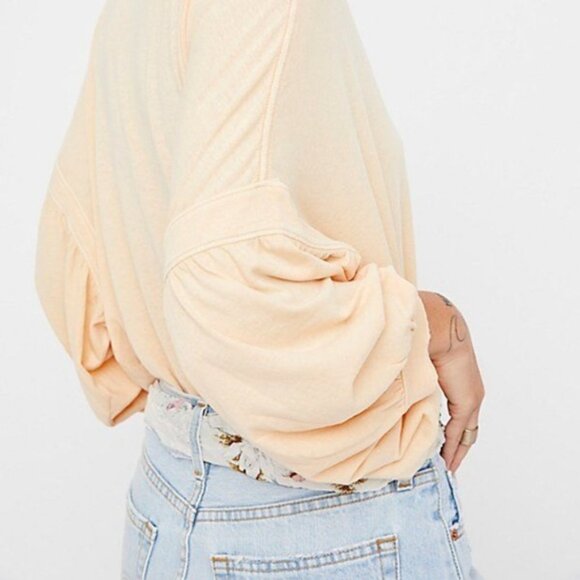 We The Free ~Cotton Sugar Rush Oversize Boxy Tee size Large in Sand (pale peach) - Picture 16 of 16